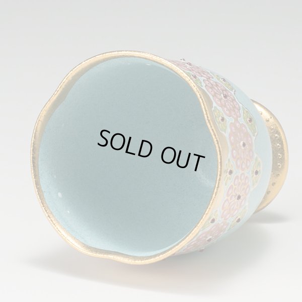 画像3: 富田美樹子　色絵花文様フリーカップ　１