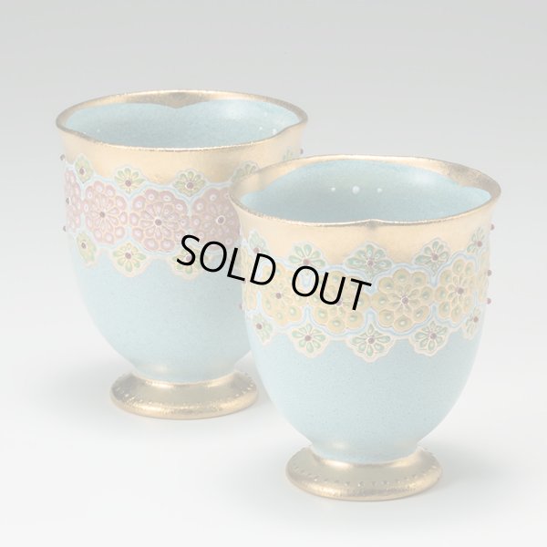 画像12: 富田美樹子　色絵花文様フリーカップ　１