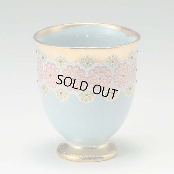 画像2: 富田美樹子　色絵花文様フリーカップ　１