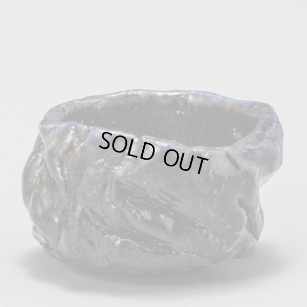 画像3: 佐藤雅國　備前黒塗土ツブシ酒呑　３