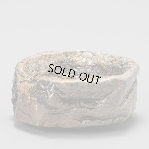 画像2: 佐藤雅國　備前黒塗土ツブシ酒呑　４　