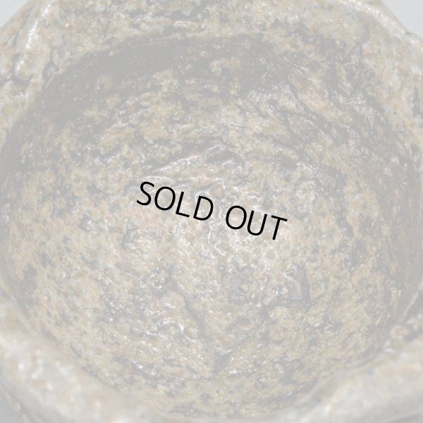 画像14: 佐藤雅國　備前黒塗土ツブシ酒呑　４　