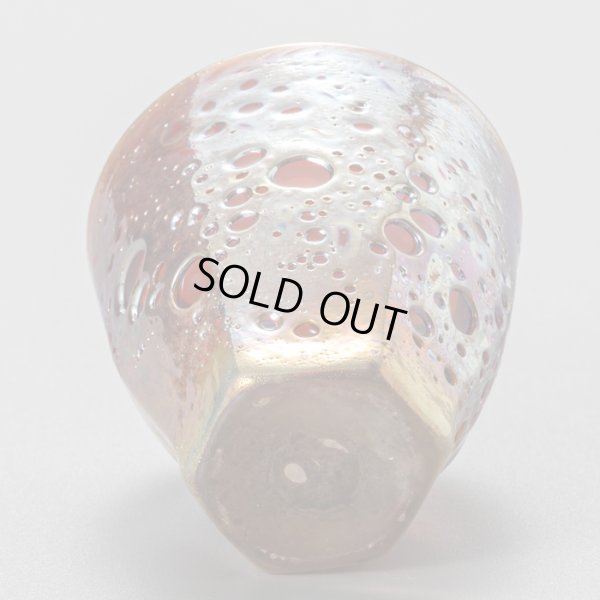 画像7: Extra Meteor　ぐい呑　オレンジ六角