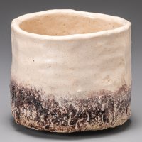 白不二山茶盌