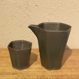 画像: 鉚黒彩筒片口＆酒盃　３