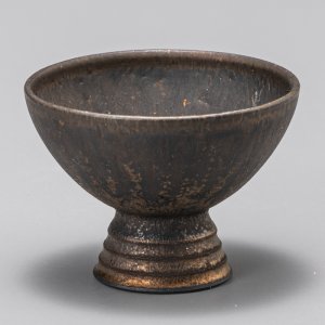 画像: 鉚黒彩高台杯　２